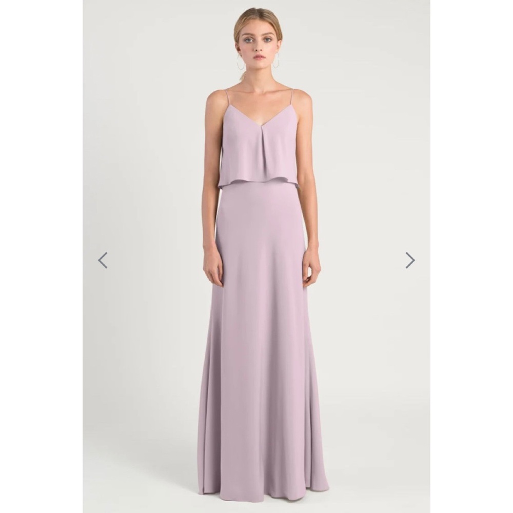 NEW Jenny Yoo Brie Chiffon Gown Sweet Pea Size 12
